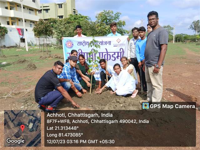 Tree Plantation in Association with NSS Cell Sandipani Academy